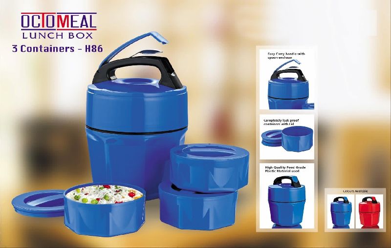 H86 – Octomeal Lunch Box – 3 Containers (Plastic)