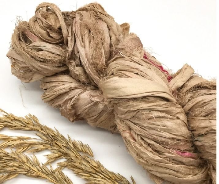 Dark Golden Sari Silk Ribbon