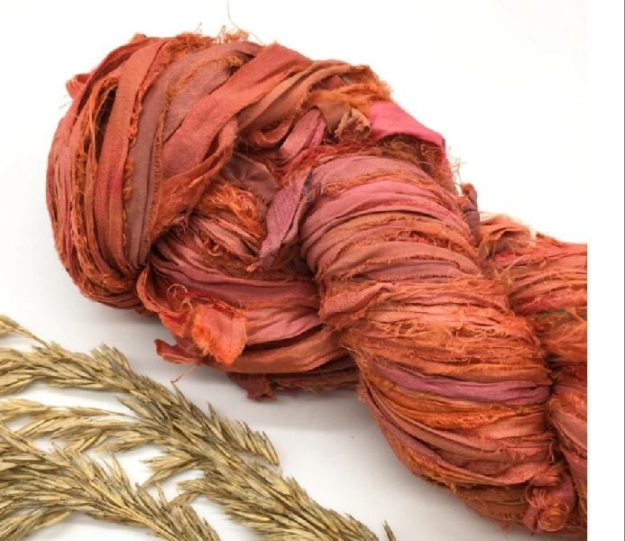 Saffron Sari Silk Ribbon