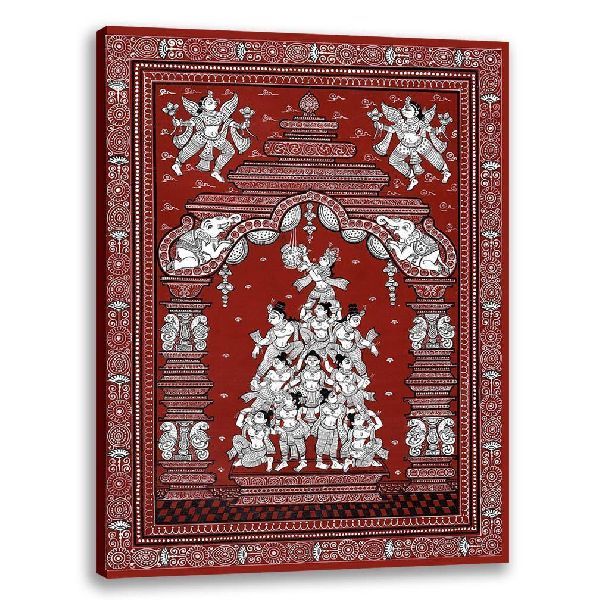 Dahi Handi | Pattachitra Painting