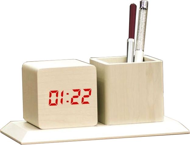 LP-10 Table Clock Pen Stand