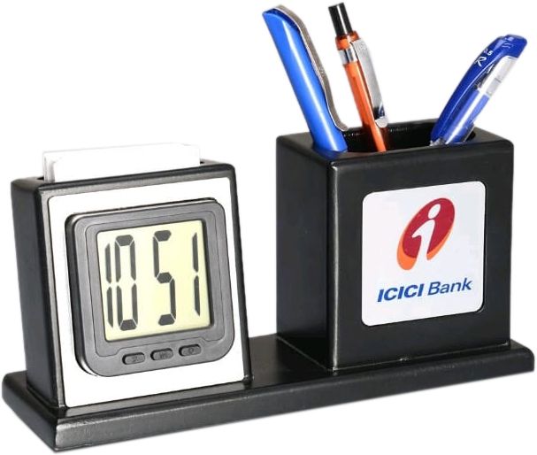 LP-6 Table Clock Pen Stand
