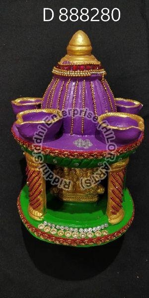 Fancy Earthen Diya 02