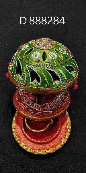 Fancy Earthen Diya 06