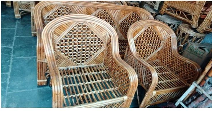 Cane Wood Sofa Set 06