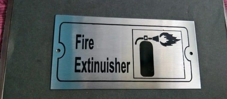 Fire Extinuisher Nameplate