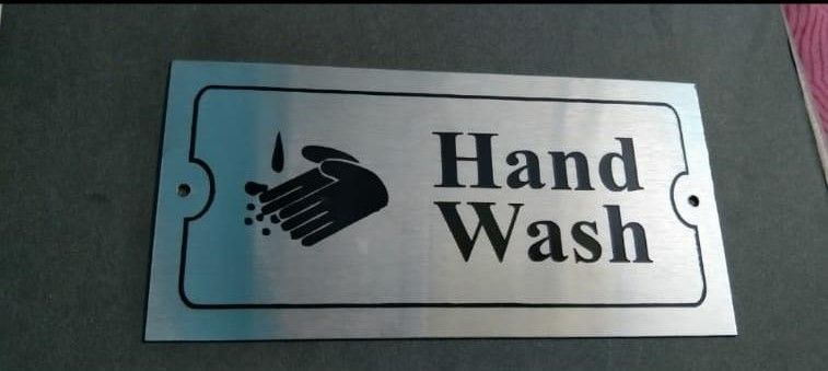 Hand Wash Nameplate