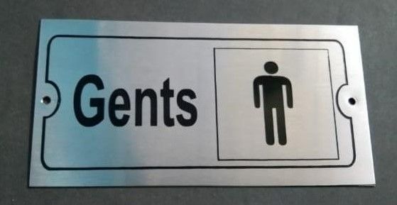 Men Washroom Nameplate