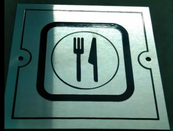 Stainless Steel Sign Kitchen Nameplate