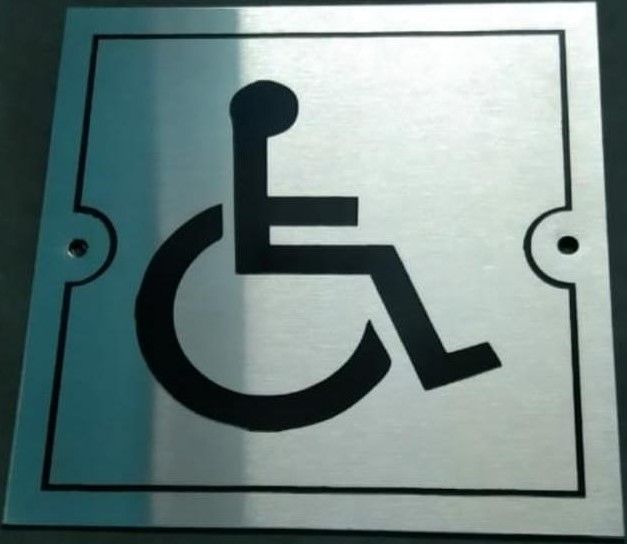 Wheel Chair Nameplate