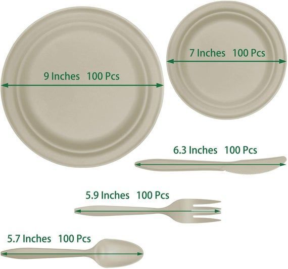 500 Pcs. Set - Dinner Plates