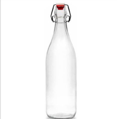 Bottle-E1 (Clear Glass Water Milk Bottle)