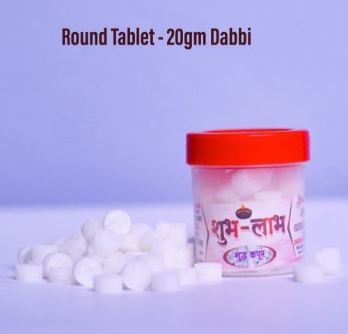 20 gm Round Camphor Tablet Box