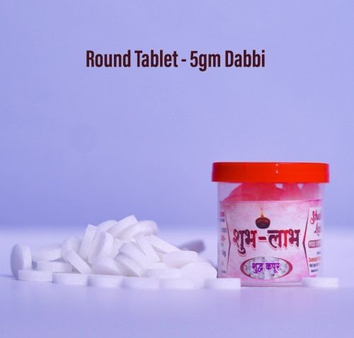 5 gm Round Camphor Tablet Box