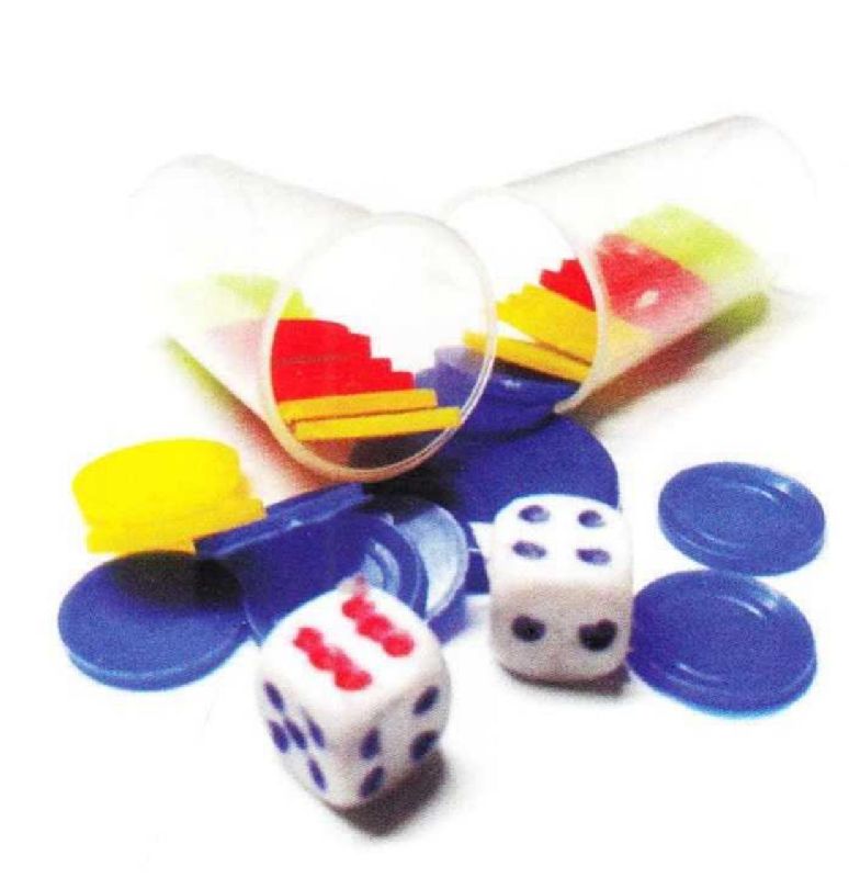 Blue Cap Ludo Dice & Coins