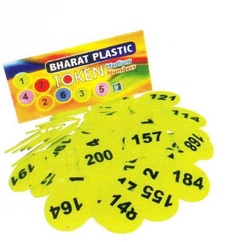 Green Plastic Printed Tokens