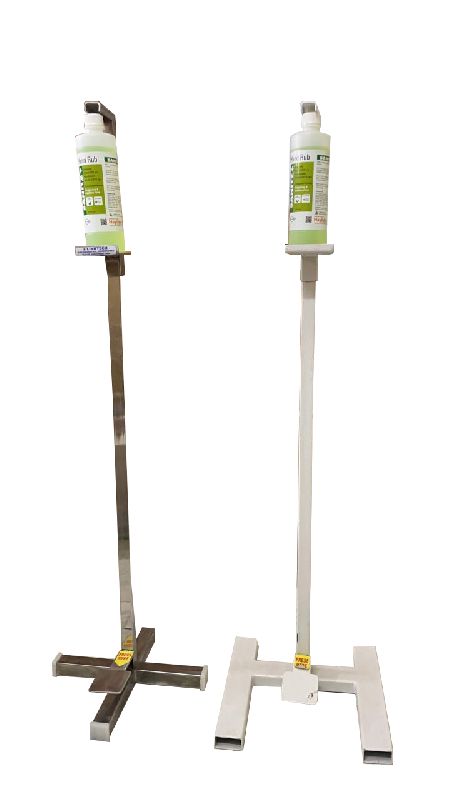 MS SS Foot Pedal Hand Sanitizer Stand
