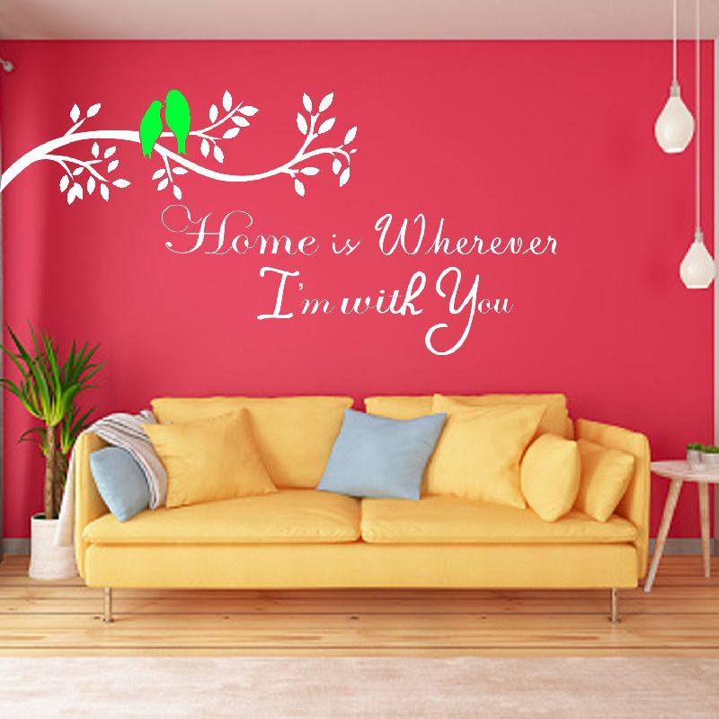 Home is Wherever I'm With You Quote Design