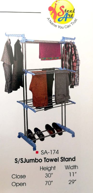 SS Jumbo Towel Stand