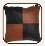 JMD237P Leather Square Pillow