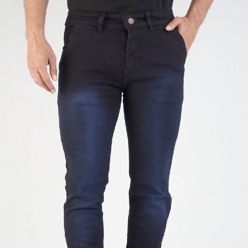 D NO-1646-2 Mens Cotton Slub Jeans