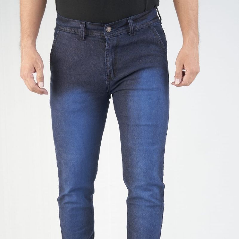 D NO-1647-1 Mens Cotton Slub Jeans