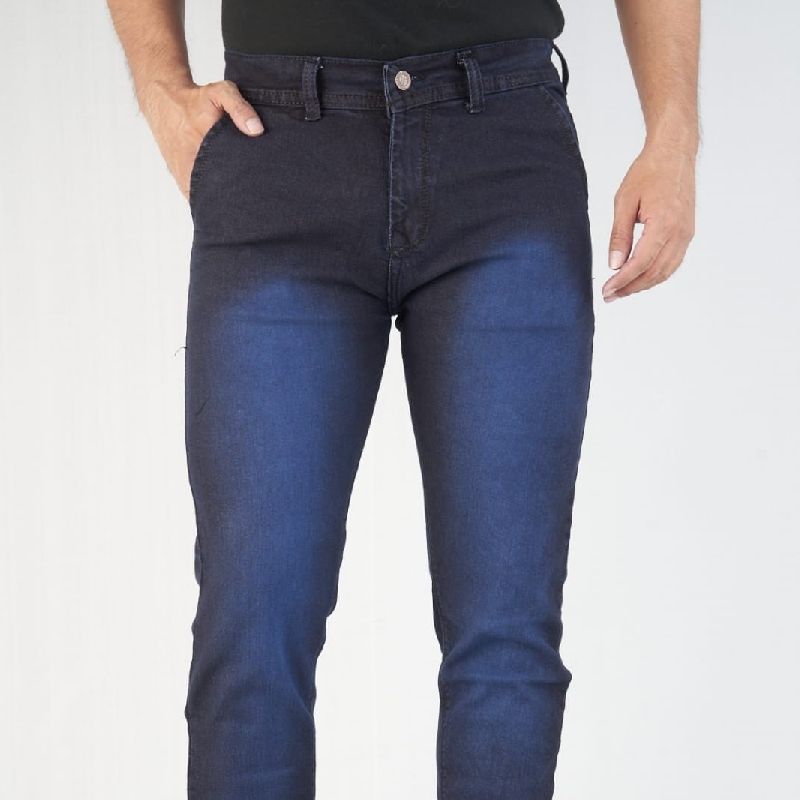 D NO-1647-2 Mens Cotton Slub Jeans