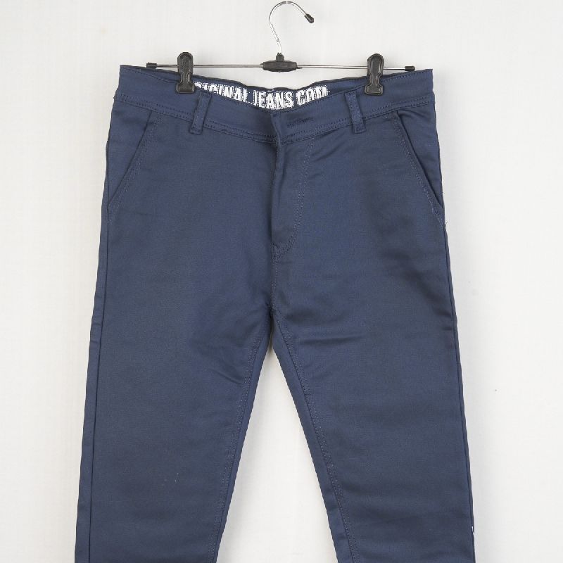 D NO-1652-NAVY Mens Knitted Dusty Jeans