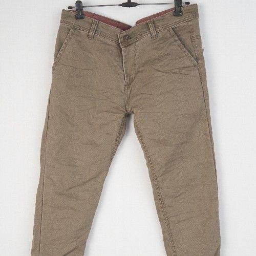 D No 1754 Brown Mens Dusty Knitted Jeans