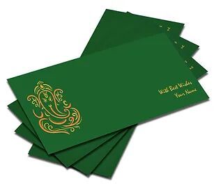 Customized Velvet Finish Shagun Envelopes