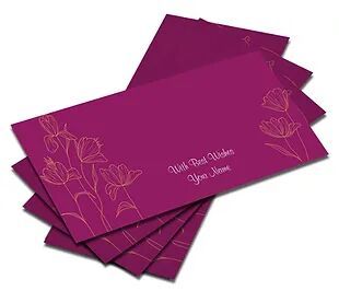 Customized Velvet Finish Shagun Envelopes