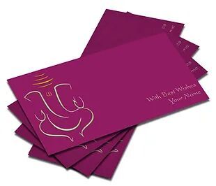 Customized Velvet Finish Shagun Envelopes