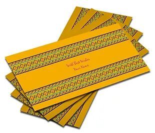 Customized Velvet Finish Shagun Envelopes