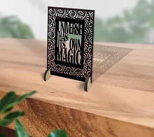 Customized / Non Customized Wooden Quote Laser-cut Typography Plaque (24)