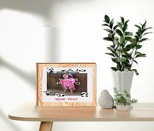 Personalized Collage/Photograph Printed on Wood Block can be used as Photo Frame