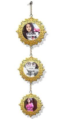 Customized Laser-Cut Wooden WALL HANGING (Golden 03)