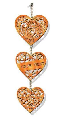 Customized Laser-Cut Wooden WALL HANGING (Orange 04)