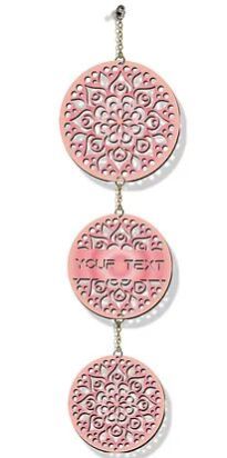Customized Laser-Cut Wooden WALL HANGING (Pink 05)