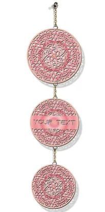 Customized Laser-Cut Wooden WALL HANGING (Pink 06)