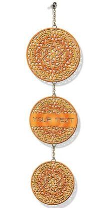 Customized Laser-Cut Wooden WALL HANGING (Orange 06)