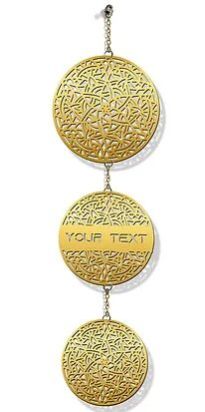 Customized Laser-Cut Wooden WALL HANGING (Golden 06)