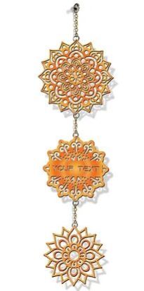Customized Laser-Cut Wooden WALL HANGING (Orange 07)