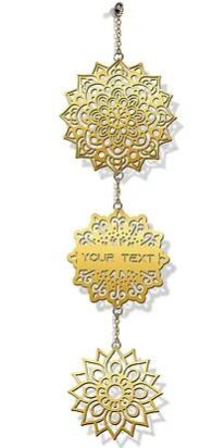 Customized Laser-Cut Wooden WALL HANGING (Golden 07)