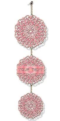 Customized Laser-Cut Wooden WALL HANGING (Pink 08)