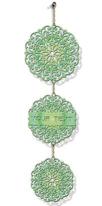 Customized Laser-Cut Wooden WALL HANGING (Green 08)