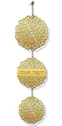 Customized Laser-Cut Wooden WALL HANGING (Golden 08)