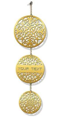 Customized Laser-Cut Wooden WALL HANGING (Orange 09)