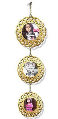 Customized Laser-Cut Wooden WALL HANGING (Golden 02)