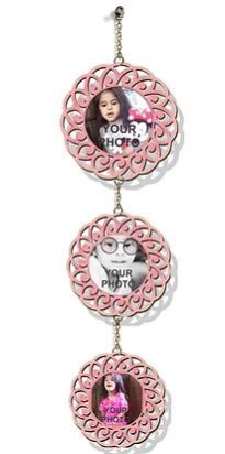 Customized Laser-Cut Wooden WALL HANGING (Pink 02)