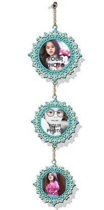 Customized Laser-Cut Wooden WALL HANGING (Blue 03)